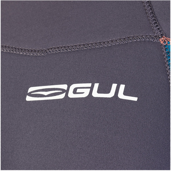 2025 Gul Womens Response 4/3mm GBS Back Zip Wetsuit RE1248-C1 - Grey / Marbel